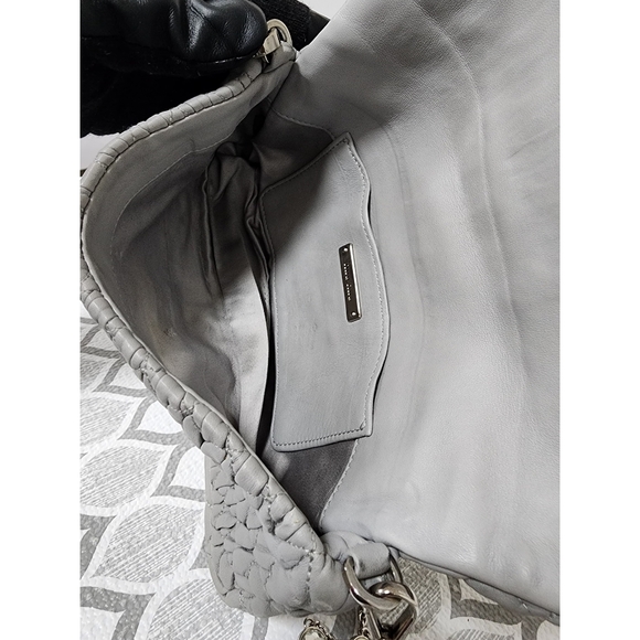 Miu Miu Matelasse Crystal Embellished Shoulder Bag Ash - Picture 16 of 16